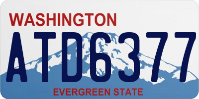 WA license plate ATD6377