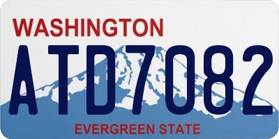 WA license plate ATD7082