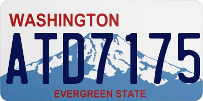 WA license plate ATD7175