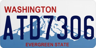 WA license plate ATD7306