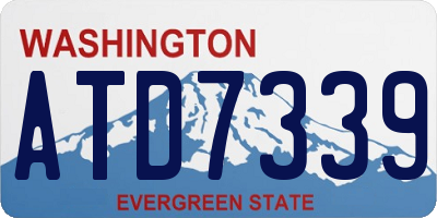 WA license plate ATD7339