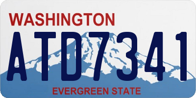 WA license plate ATD7341