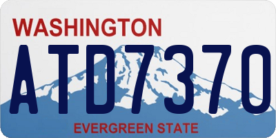 WA license plate ATD7370