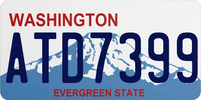 WA license plate ATD7399