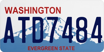 WA license plate ATD7484