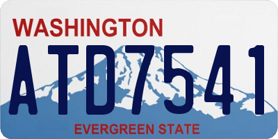 WA license plate ATD7541