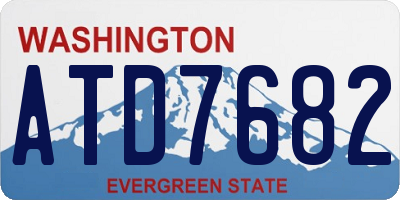 WA license plate ATD7682