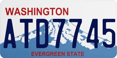 WA license plate ATD7745
