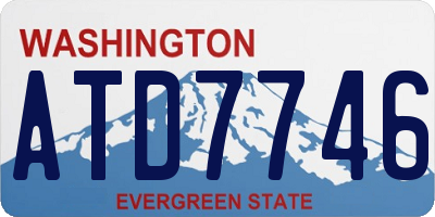 WA license plate ATD7746