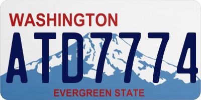 WA license plate ATD7774