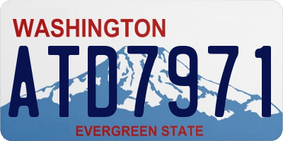 WA license plate ATD7971