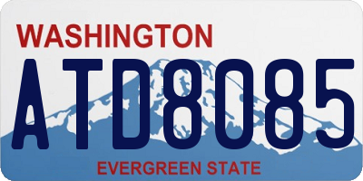 WA license plate ATD8085