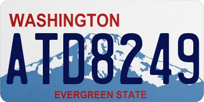 WA license plate ATD8249