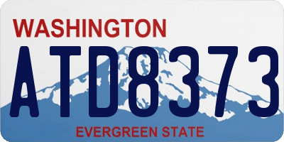 WA license plate ATD8373