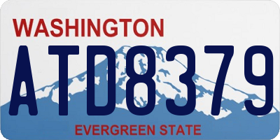 WA license plate ATD8379