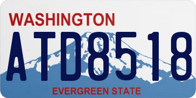 WA license plate ATD8518