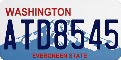 WA license plate ATD8545