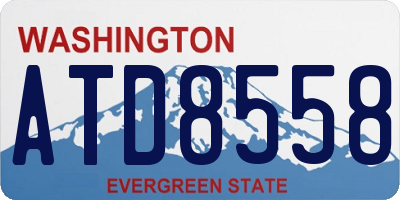 WA license plate ATD8558