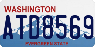 WA license plate ATD8569