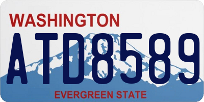 WA license plate ATD8589