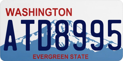WA license plate ATD8995