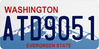 WA license plate ATD9051