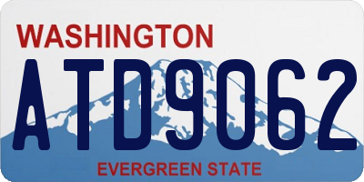 WA license plate ATD9062