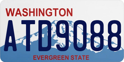 WA license plate ATD9088
