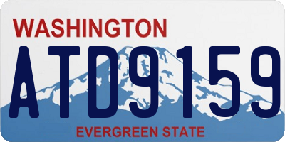 WA license plate ATD9159