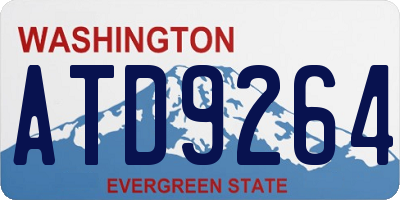 WA license plate ATD9264
