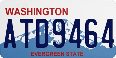 WA license plate ATD9464