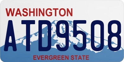WA license plate ATD9508