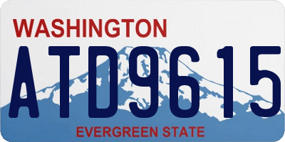 WA license plate ATD9615