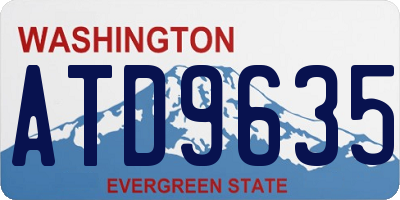 WA license plate ATD9635