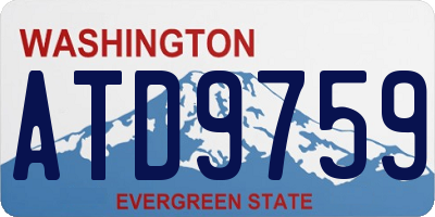 WA license plate ATD9759