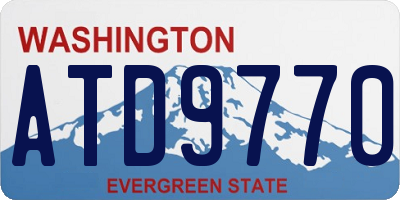 WA license plate ATD9770
