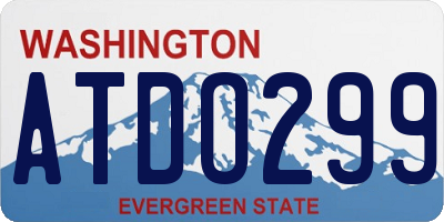 WA license plate ATDO299