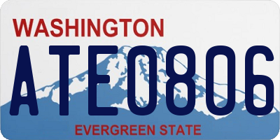 WA license plate ATE0806