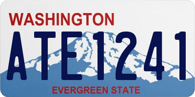 WA license plate ATE1241