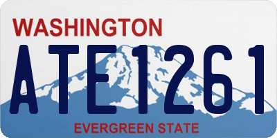 WA license plate ATE1261