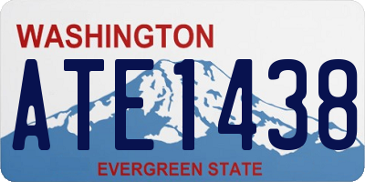 WA license plate ATE1438