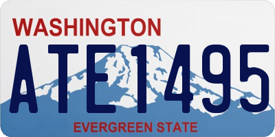 WA license plate ATE1495