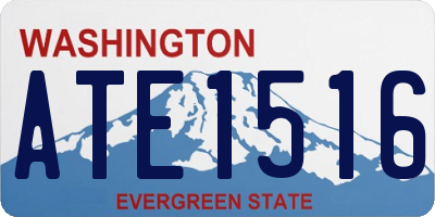 WA license plate ATE1516