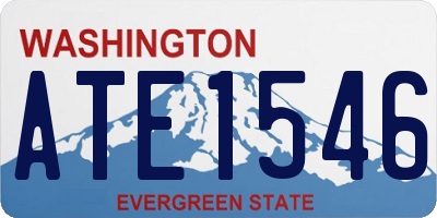 WA license plate ATE1546