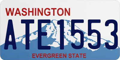 WA license plate ATE1553