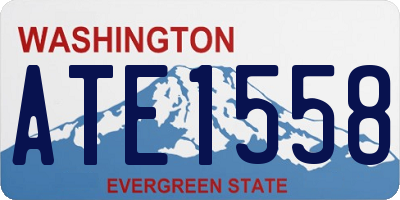 WA license plate ATE1558