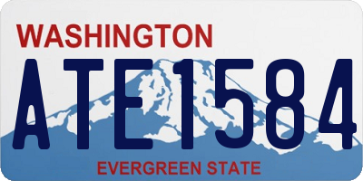 WA license plate ATE1584