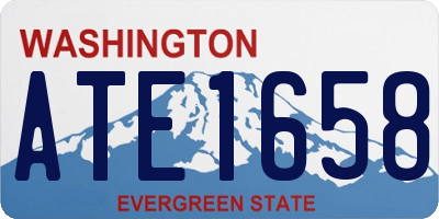 WA license plate ATE1658