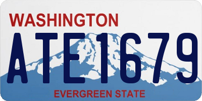 WA license plate ATE1679