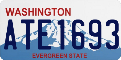 WA license plate ATE1693
